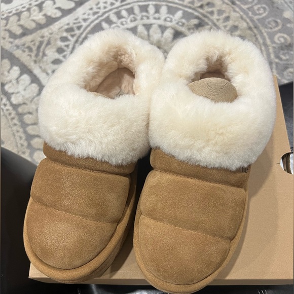 Ugg Tazzlita Platform Slippers - Size 8 - Picture 3 of 4